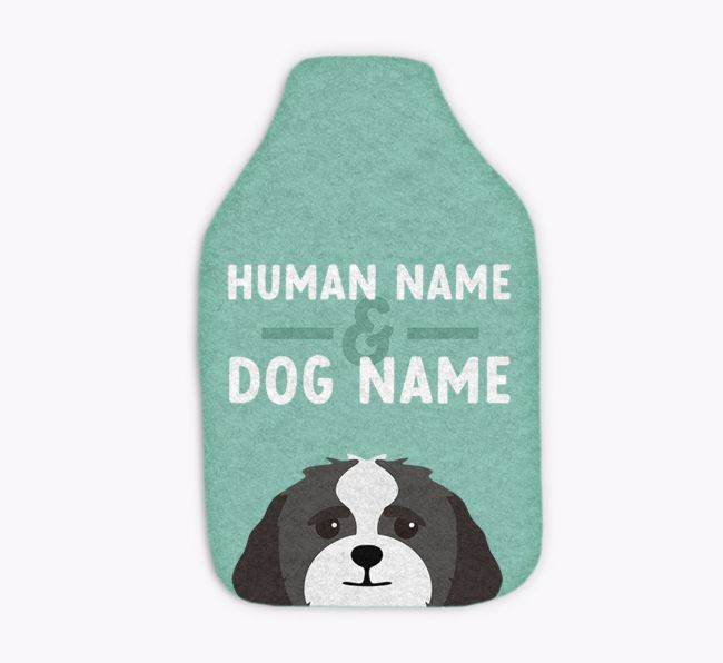 Human and Dog Names: Personalised {breedFullName} Hot Water Bottle